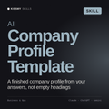 AI Company Profile Template AI skill by KissMySkills, cover