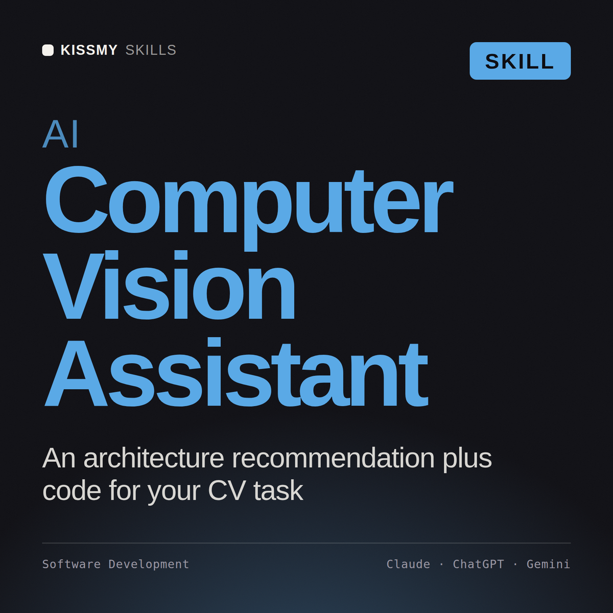 AI Computer Vision Assistant AI skill by KissMySkills, cover