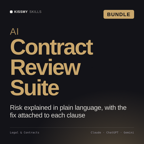 AI Contract Review Suite AI bundle by KissMySkills, cover