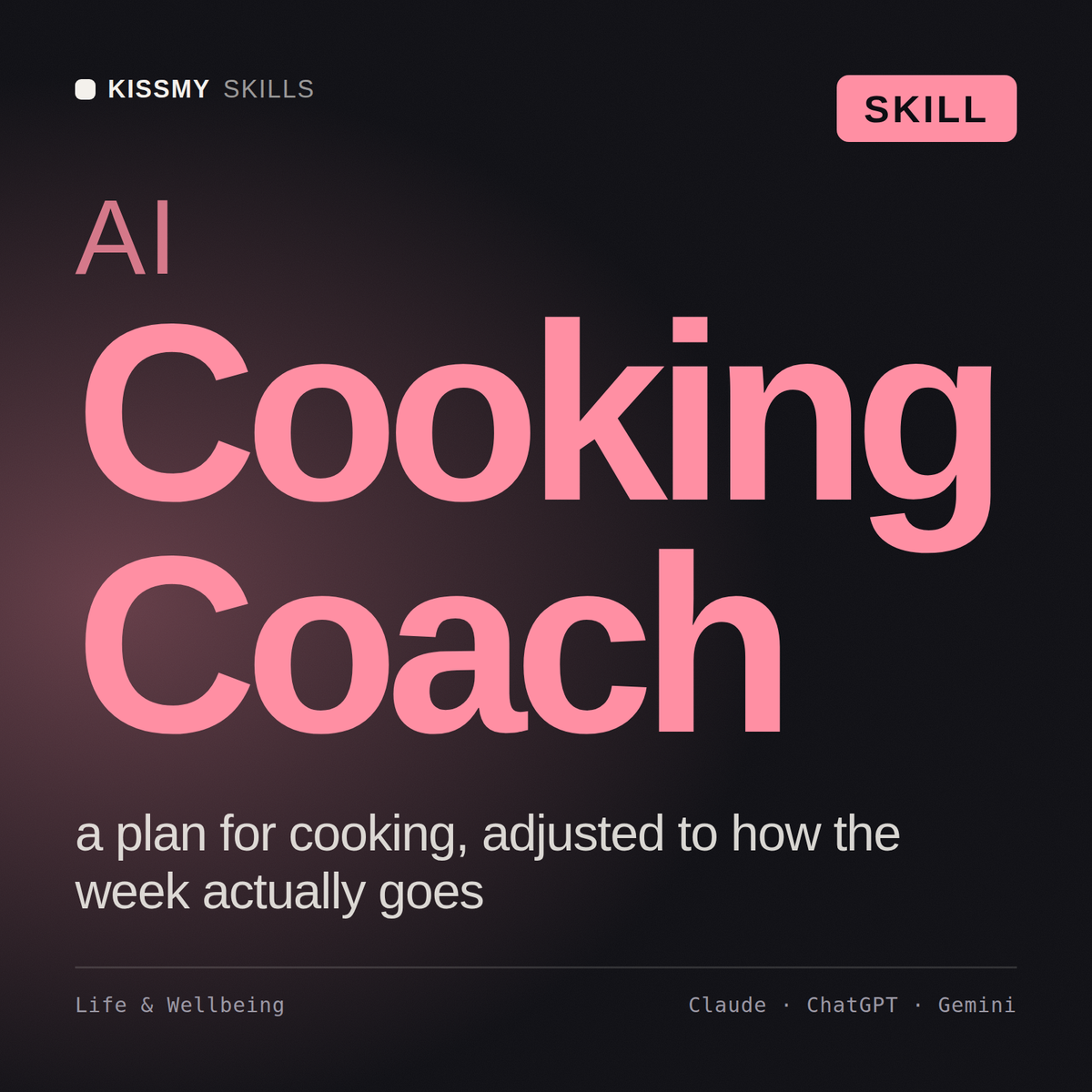 AI Cooking Coach AI skill by KissMySkills, cover