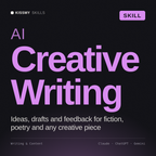 AI Creative Writing AI skill by KissMySkills, cover