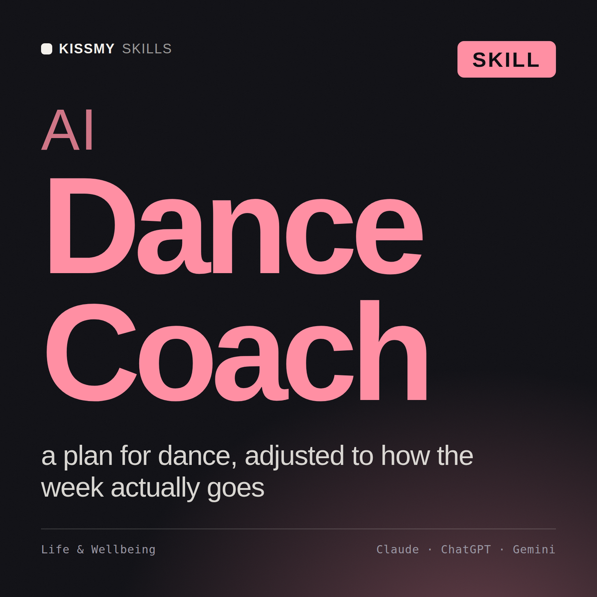 AI Dance Coach AI skill by KissMySkills, cover