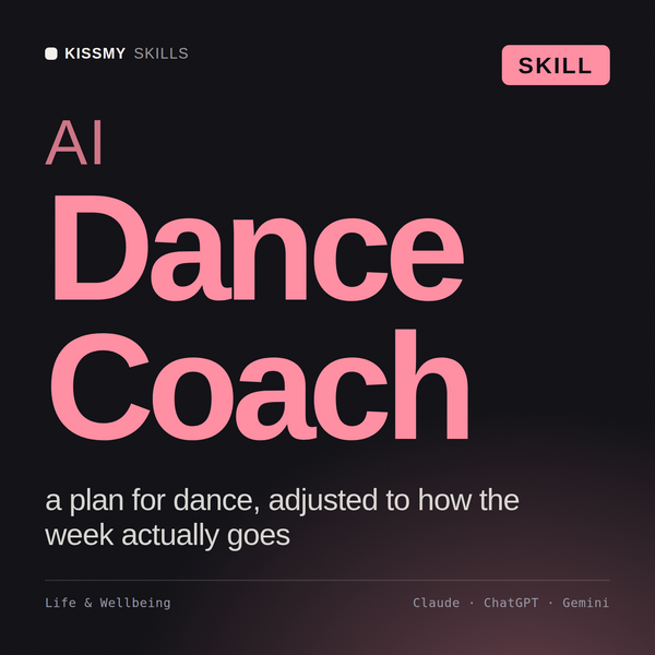 AI Dance Coach AI skill by KissMySkills, cover