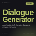 Dialogue Generator AI prompt by KissMySkills, cover