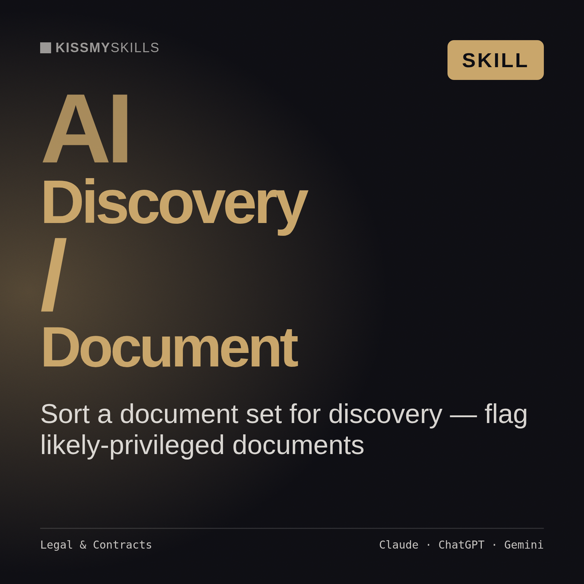 AI Discovery / Document AI skill by KissMySkills, cover