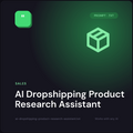 AI Dropshipping Product Research Assistant — AI prompt pack cover
