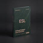 Email Subject Line Generator Claude skill by KissMySkills, near-black deep green serpentine stone cover