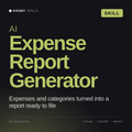 AI Expense Report Generator AI skill by KissMySkills, cover
