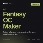 AI Fantasy OC Maker AI prompt by KissMySkills, cover