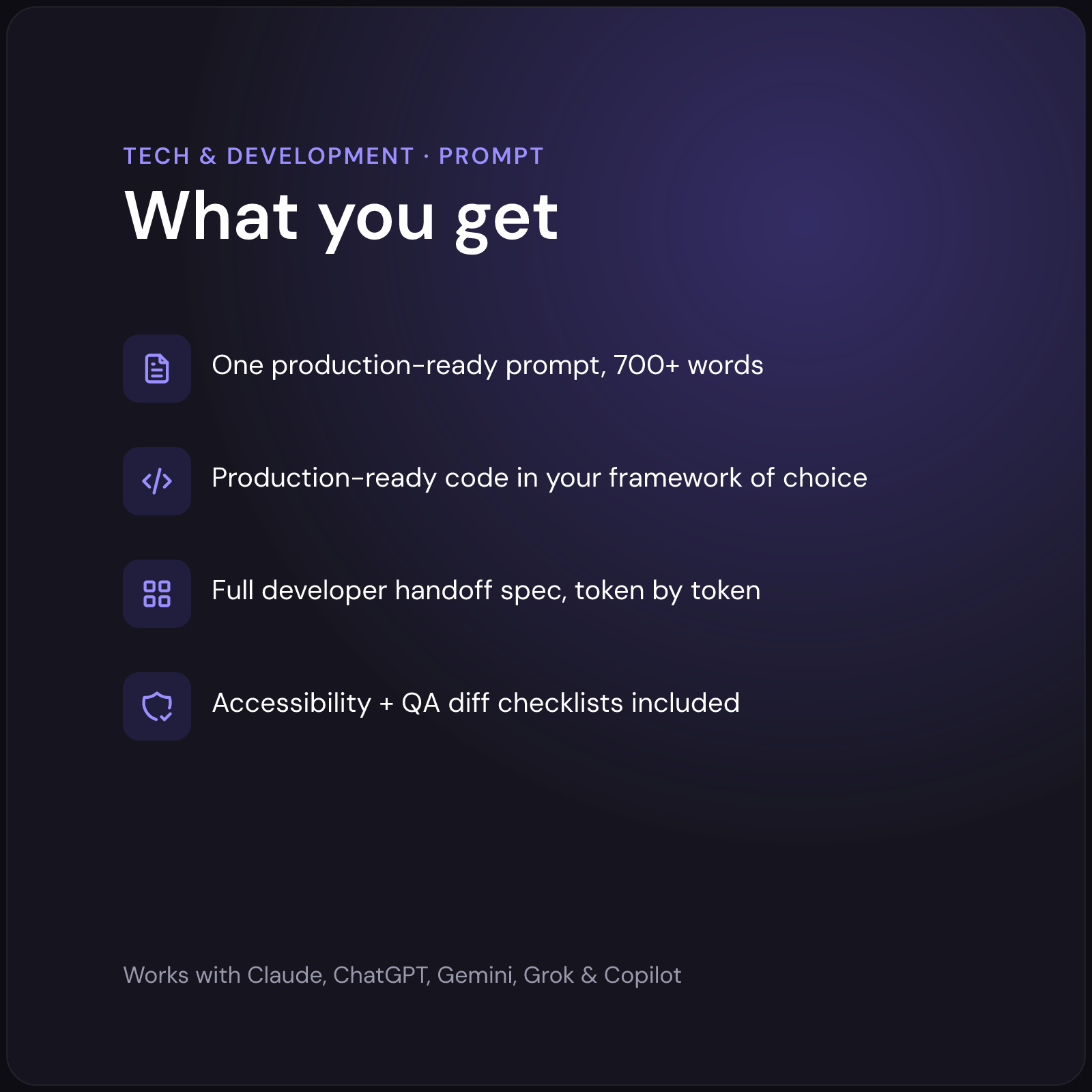 What you get — AI Figma-to-Code Handoff Generator