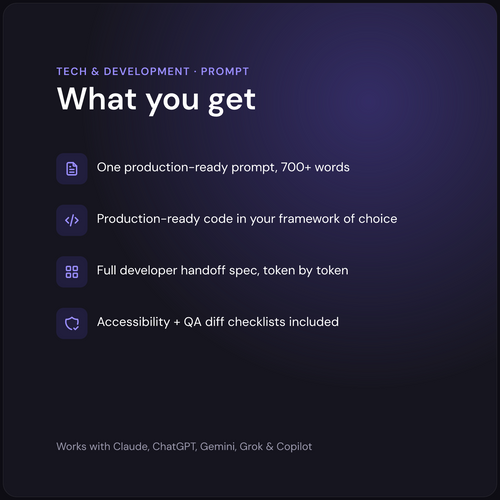 What you get — AI Figma-to-Code Handoff Generator