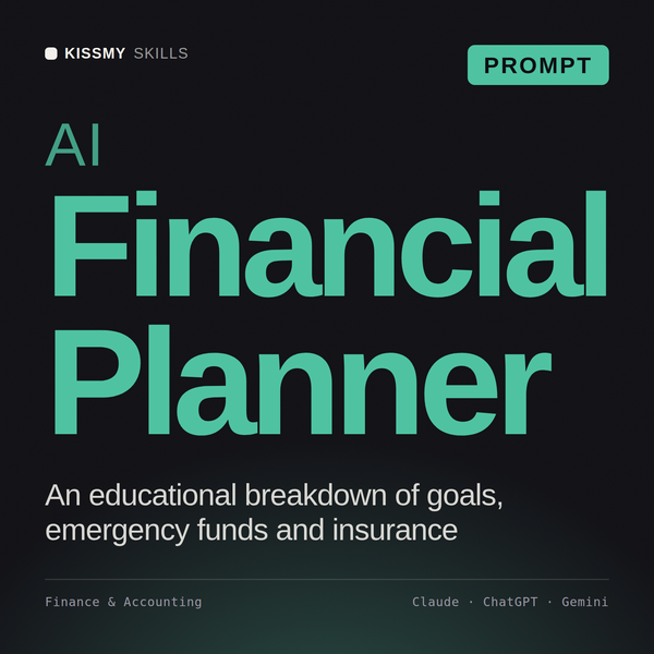AI Financial Planner AI prompt by KissMySkills, cover