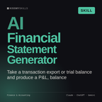 AI Financial Statement Generator AI skill by KissMySkills, cover
