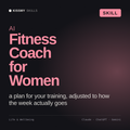AI Fitness Coach for Women AI skill by KissMySkills, cover