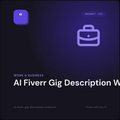 AI Fiverr Gig Description Writer prompt cover
