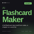 AI Flashcard Maker AI prompt by KissMySkills, cover
