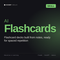 AI Flashcards AI skill by KissMySkills, cover