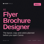 AI Flyer Brochure Designer AI skill by KissMySkills, cover