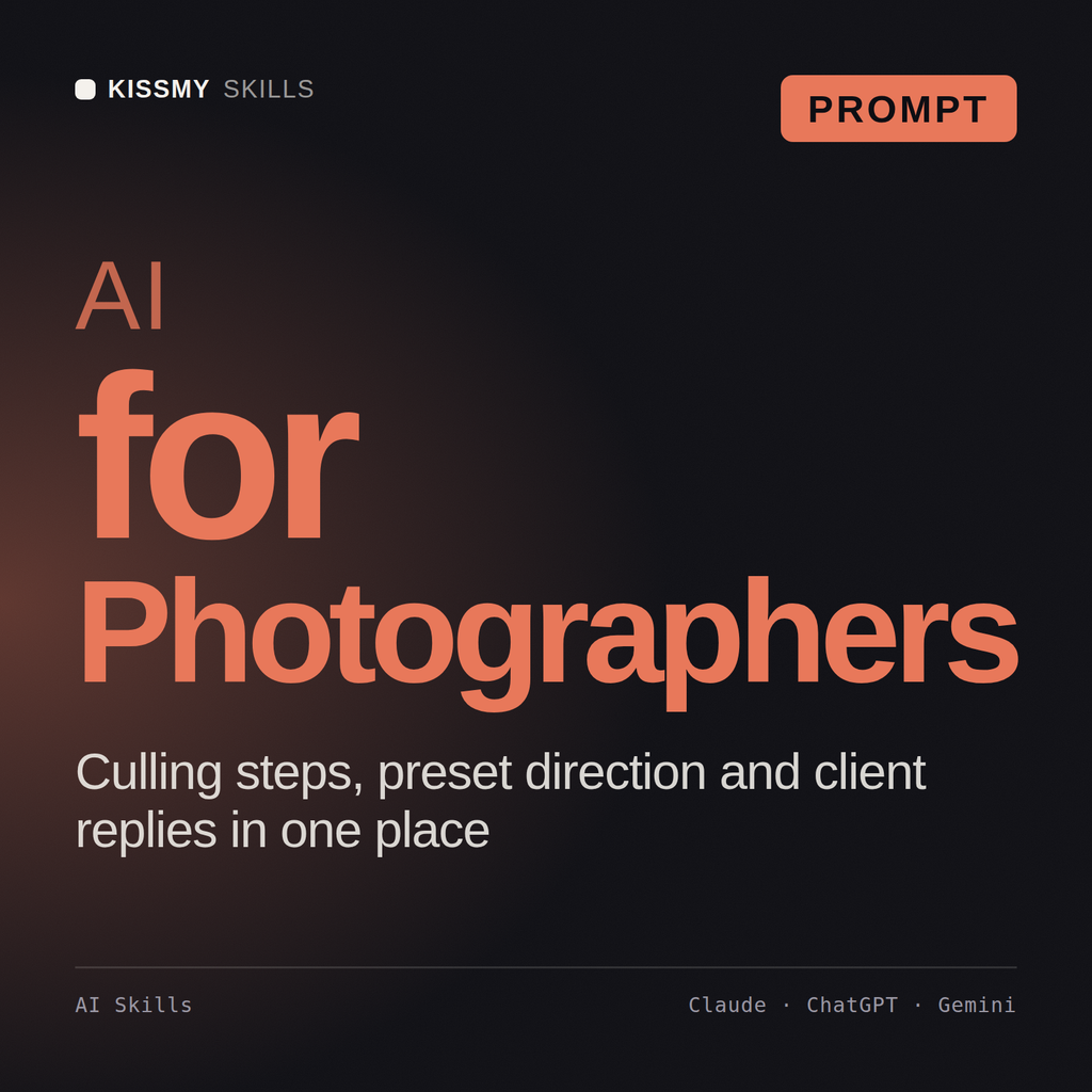AI for Photographers AI prompt by KissMySkills, cover