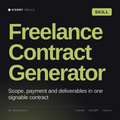 Freelance Contract Generator AI skill by KissMySkills, cover