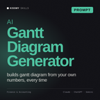 AI Gantt Diagram Generator AI prompt by KissMySkills, cover