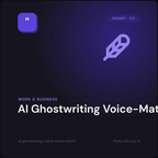 AI Ghostwriting Voice-Match Kit prompt cover