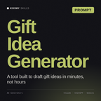 Gift Idea Generator AI prompt by KissMySkills, cover