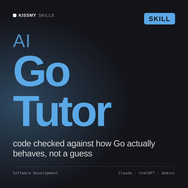 AI Go Tutor AI skill by KissMySkills, cover