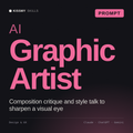 AI Graphic Artist AI prompt by KissMySkills, cover