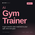 AI Gym Trainer AI skill by KissMySkills, cover