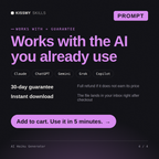 The AI Haiku Generator AI prompt works with Claude, ChatGPT, Gemini and any AI chat, 30-day money-back guarantee