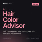 AI Hair Color Advisor AI skill by KissMySkills, cover