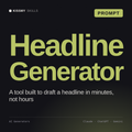 Headline Generator AI prompt by KissMySkills, cover