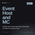 Event Host and MC AI skill by KissMySkills, cover