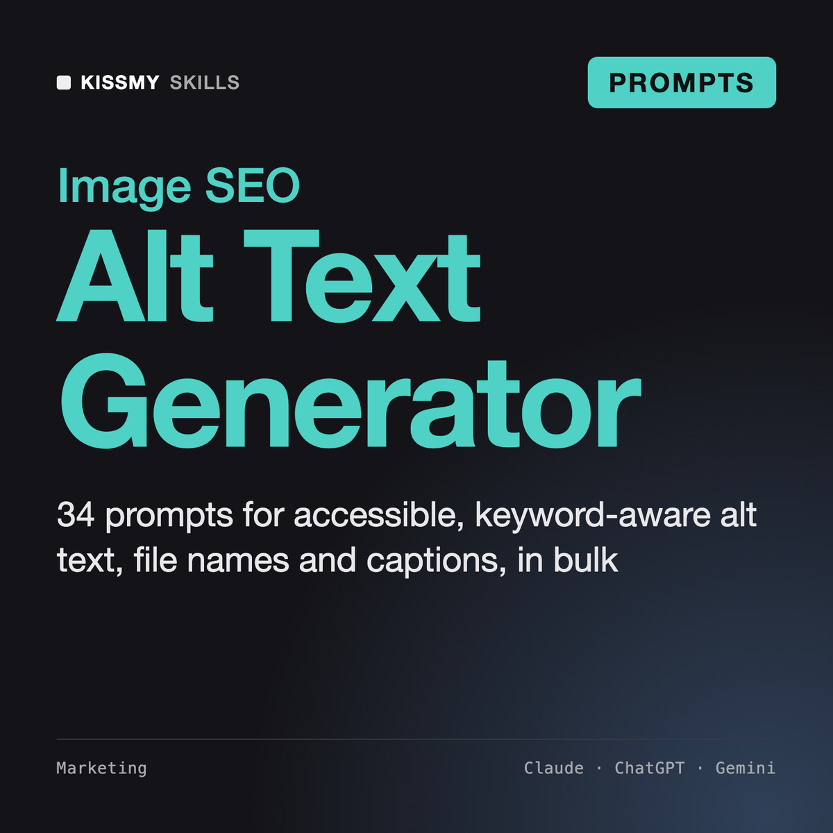 AI Image Alt Text & Image SEO Generator by KissMySkills, cover