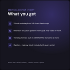 AI Instagram Reels Script Generator — what you get