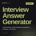 Interview Answer Generator AI prompt by KissMySkills, cover