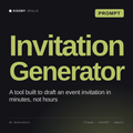 Invitation Generator AI prompt by KissMySkills, cover