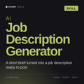 AI Job Description Generator AI skill by KissMySkills, cover