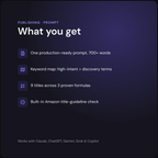 AI KDP Title & Subtitle Generator - what you get