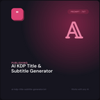 AI KDP Title & Subtitle Generator