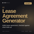 AI Lease Agreement Generator AI prompt by KissMySkills, cover