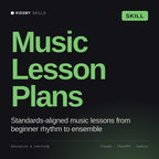 Music Lesson Plans AI skill by KissMySkills, cover