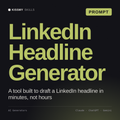 LinkedIn Headline Generator AI prompt by KissMySkills, cover