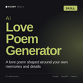 AI Love Poem Generator AI skill by KissMySkills, cover