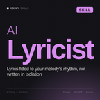 AI Lyricist AI skill by KissMySkills, cover