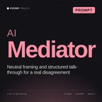 AI Mediator AI prompt by KissMySkills, cover