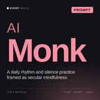 AI Monk AI prompt by KissMySkills, cover
