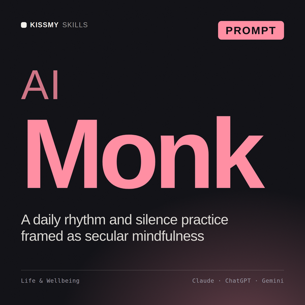 AI Monk AI prompt by KissMySkills, cover