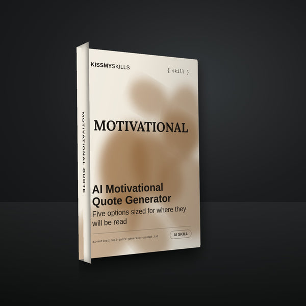 AI Motivational Quote Generator cover